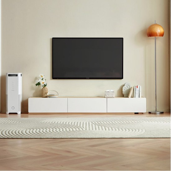 [BUNDLE] Living Room Bundle - Mila Leathaire Sofa + Hannah Extendable TV Set